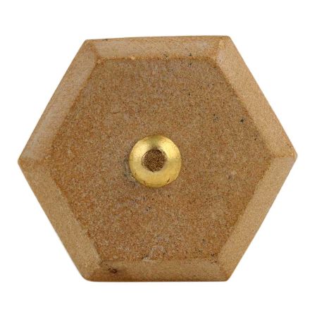 Brown Hexagon stone Cabinet knobs